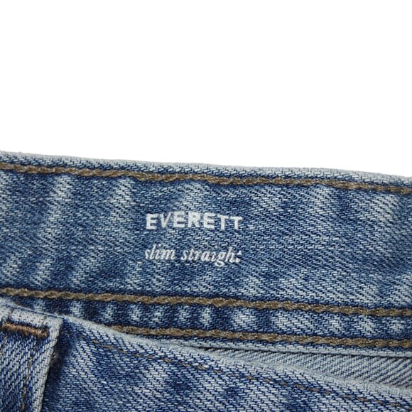 AG Adriano Goldschmied Everett Jeans 38x32 Men’s Slim Straight Blue Denim - Picture 7 of 10